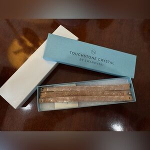 Touchstone Crystal by Swarovski P-Tri Wrap Blush Bracelet